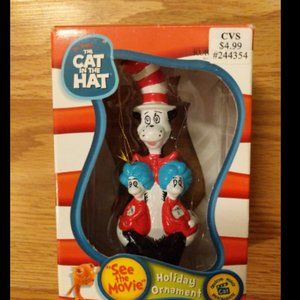 Dr. Seuss Cat in the Hat Ornament Thing 1 and Thing 2